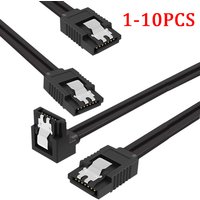 1-10PCS SSD SATA Cable 3.0 HDD PC Hard Drive High Speed 6GB Data Transmission Cord 50cm For SATA HDD SSD CD Drive Writer Desktop