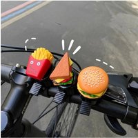Hamburg Cartoon Bicycle Bell Sandwich French Fries Bicycle Horn Loud Cartoon Bike Scooter Bell Children's Mountain Bike