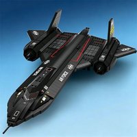 SR-71 Blackbird Reconnaissance Aircraft Building Blocks Air Force Plane Model Bricks Collection Display Adult Holiday Gifts Toys