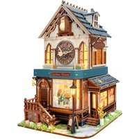 DIY Wooden Cuckoo House Cottage Doll Houses Miniature Model Kit Casa Dollhouse with Furniture Lights for Friends Birthday Gifts
