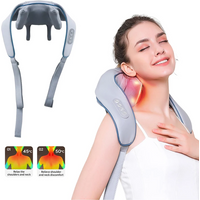 2025 Bionic Neck Shoulder Massager Kneading Massager Shawl 3-Level Modes Neck Cervical Waist Leg Body Muscles Massage Pillow