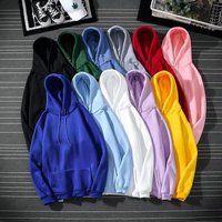 New Men's and Women's Solid Color Pocket Hoodies Sports Fitness Sweatshirts Fashionable Casual Pullovers Multi Color Pullovers