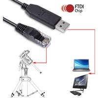 Skywatcher EQMOD EQDir Goto Equatorial Mount Data Cable with FTDI FT232RL Chipset for HEQ5pro AZEQ5 AZEQ6 EQ6-R Telescope