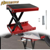 Motorcycle Lift 1100 LBS Motorcycle Scissor Lift Jack with Wide Deck & Safety Pin Steel Scissor Jack Repair Tools Dirt Bike
