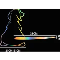 21*31CM cute Funny Dog Moving Tail Car Sticker Window Wiper Decals Dog Sticker Car Rear Sticker Wiper Tail Decals Windshield