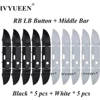 IVYUEEN 10 Sets for XBox Series X S Controller RB LB Bumper Trigger Button Mod Kit Middle Bar Holder Replacement Repair Parts