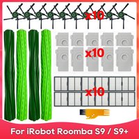 Fit For ( iRobot Romba S9 / S9+ / S9 Plus ) Part Accessories Roller Side Brush Hepa Filter Dust Bag Robot Vacuum Cleaner Kit