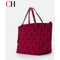 CH Women Tote Bag Monogram Pattern Spacious Capacity Lightweight 2026 New Shoulder Bag Daily Shopping Office Travel