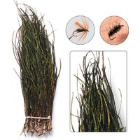 4g/pack 5″ ~ 7″ Natural Olive Green Peacock Herl Feather Fly Tying Material for Nymphs Wet Flies