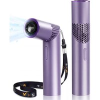 Mini Lipstick Folding Fan Brushless Motor USB Rechargeable Neck Hanging Personal Cooler Travel Commute Shopping Outdoor Leisure