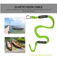 Bunge Dock Lines With Stainless Steel Clip Elastic Hook Cable Mooring Boat Float Docking Rope For Docking PWC