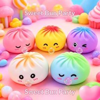 Cute Steamed Bun Fidget Toy With Slow Rebound And Bubble Design Perfect For Stress Relief Home Office Use Gift