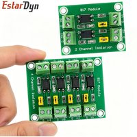 EstarDyn PC817 2/4 Channel Optocoupler Isolation Board, 3.6-30V Signal Converter Module for PLC