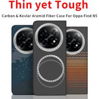 For oppo oppo find n5 case aramid case carbon fiber kevlar magsafe fabric thin hard cover magnetic balck Slim light red 600d