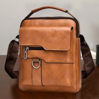 Rugged Vintage Texture Shoulder Bag 2025 Hot Sale Multi-Color Lightweight Adjustable-Strap for Daily Use Casual Crossbody Bag