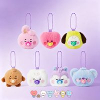 BT21 cartoon cute baby series plush doll keychain kawaii figure pendant accessory fan support anime merchandise wholesale