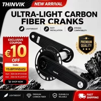 THINVIK Ultralight 320g Carbon Crank Road Crankset 29mm DUB Axle Wth 162.5 165 167.5 170mm For BCD 110 spider EASTON
