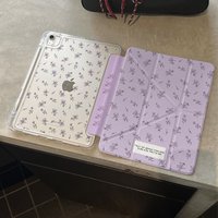 With Pencil Holder Cover for IPad 10th Generation Case 2022 Pro 11 2nd 3rd 4th Ipad Mini6 Air 5th 4th Air 5th 4th Purple Flower