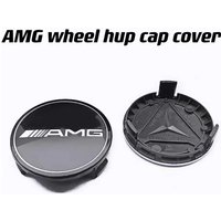 4pcs 75mm AMG Emblem Car Wheel Center Cover Hub Cap Badge For Mercedes benz A B C E G CLA GLK CLASS W221 W212 W176 W205 W177