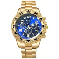 Fashion Stainless Steel Watchband Men Wristwatch Luxury Casual Quartz Watch Large Dial Business Watch Quartz Wristwatches
