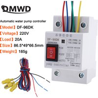 DF-96ED Automatic Water Level Controller Switch 20A 220V Water tank Liquid Level Detection Sensor Water Pump Controller 2m wires