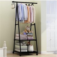 Multifunctional Move Coat Rack Stand Simple Clothes Hanger for Hanging Garments Ideal for Porch Bedroom Corridor Dormitory