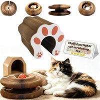 Organ Cat Scratching Board Interactive Toy Cat corrugated paper Grinding Claw Cat Scratcher Wear-resistant Toy Cat Accessories