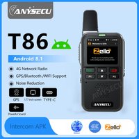 Anysecu T86 4G Radio réseau Android 8.1 WIFI GPS LTE/WCDMA POC talkie-walkie fonctionne avec Zello ou REAL-PTT ou Xin Global