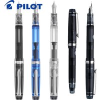 Japan PILOT Fountain Pen Set CUSTOM HERITAGE 92 FKVH-15SRS Piston Ink 14K Gold Pen Transparent Business Gift Office Supplies