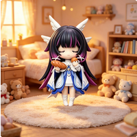 Presale Anime Game Columbina Genshin Impact Cosplay Anime Q version model ornament desktop decoration Xmas gift