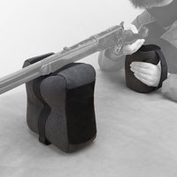 New Canvas Shooting Range Sand Bag Rifle Gun Bench Rest Stand Front with Rear Support Bag