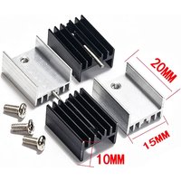 10pcs white Aluminum Heatsink Radiator 15*10*20mm 15x10x20mm Transistor TO-220 For TO220 Transistors
