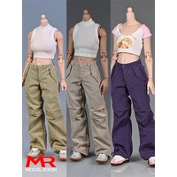 1/6 Scale Female Work Pants Paratrooper Trousers Clothes Model Fit 12'' Worldbox AT201 AT203 Soldier Action Figure Body Dolls