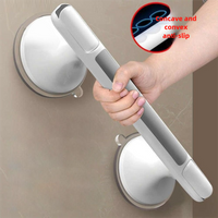 New Suction Cup Bathroom Grab Rails Non-slip No Punching Shower Safety Grab Bar Bathroom Glass Door Handrails Elderly/Children