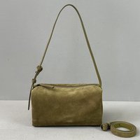 Barrel Shaped Suede Frosted Cowhide Underarm Bag For Women Luxury Designer Handbag Purse 2026 New In Fashion Shoulder Crossbody