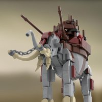 294-piece MOC Creative Series Expansion Pack Mammoth Model DIY Assembly Building Block Toy - Holiday and Birthday Gift