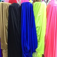 Four-sided Elastic Satin Fabric Glossy By The Meter for Dresses Clothes Cheongsam Sewing Soft Drape Opaque Plain Diy Stage Cloth