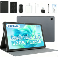 Paitanry 2026 Newest Android 15 Tablet 11 Inch 12GB+128GB Octa Core T606 8000mAh Battery WIFI6 Gaming Tablet with Keyboard Mouse