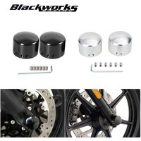 Motorcycle Adjustable Front Axle Nut Bolt Cover Cap for Harley Sportster 883 1200 Dyna VRSCA V Rod 2002-2006 CVO Softail MP-1094