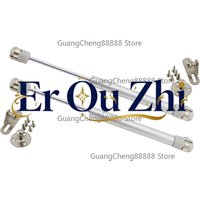 80N/100N/120N Hydraulic Gas Stay Holder Stay Soft Close Open 2pcs Support Cabinet Hinges Silent for Kitchen Cupboard