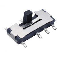 10pcs Toggle switch patch MSS23C02,handle length 2.0,eight legs,three gears,double row sliding switch,vertical with fixed feet