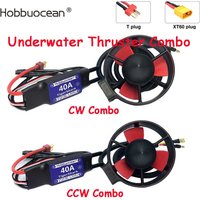 Hobbyocean Underwater Thruster Combo Brushless Motor 16V 300W With 40A ESC for RC Bait Tug Boat Nest Ship Submarin ROV Robot