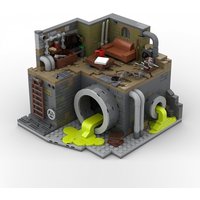 662PCS MOC Classic Game Scene Sewer Nest 3D Model Building Blocks DIY Modular Building Assembly Children's Toy Boy Holiday Gift