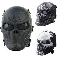 Masque de protection tactique complet pour Halloween, mascarade, jeu de guerre, équipement de tir, chasse, masques de Paintball Airsoft