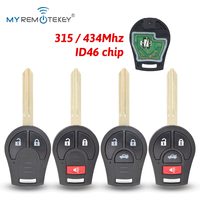 MYREMOTEKEY Remote Car Key 315/434 Mhz ID46 Chip for Nissan Micra Juke Note Altima Maxima Murano CWTWB1U751 CWTWB1U761