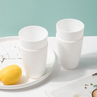 2/4/6pcs Reusable plastic cups Suitable for home kitchens office workers school picnics camping RV drinks milk tea