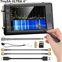 TinySA ULTRA 4" Display Spectrum Analyzer 100kHz to 5.3GHz with 32GB Card Version V0.4.5.1 New Handheld Tiny Analyzer