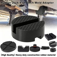 High Quality Car Jack Rubber Pads Lift Jack Stand Pad Floor Slotted Car Jack Rubber Pad Frame Protector Adapter Jacking Tool