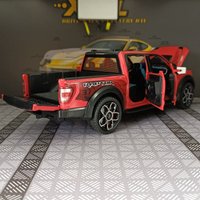 1:20 Simulation Ford Raptor F-150 Alloy Car Model has sound and lighting functions doors on both sides that can be opened