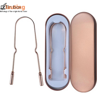 Stainless Steel/Pure Copper Tongue Scraper With Storage Box Oral Cleaner Brush Fresh Cleaning Hygiene High Quality Tongue Scrape